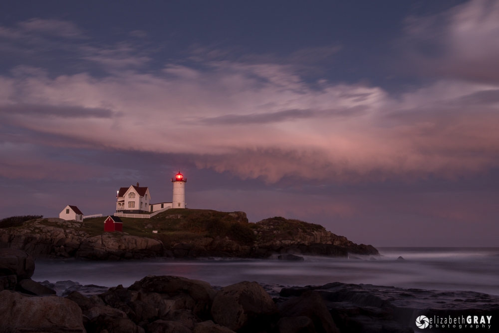 Cape Neddick Lighthouse Dusk, Maine