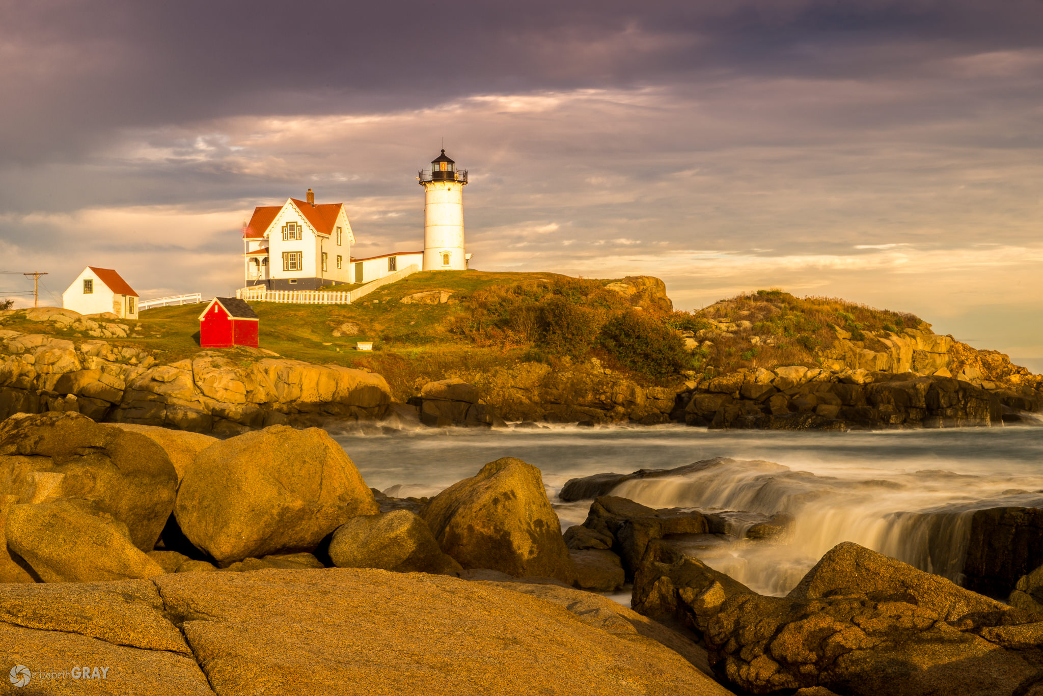 Cape Neddick Lighthouse Sunset, Maine